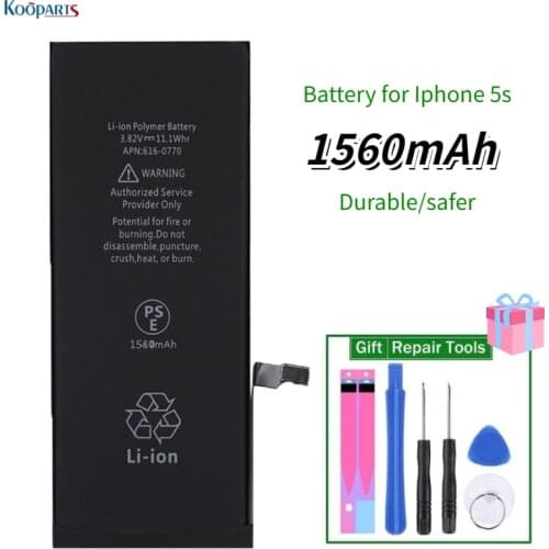 Good Quality High Capacity Bateria Baterie Battery Replacement For Iphone 5S 1560mAh With Free Tools 0 Circle Durable Safer