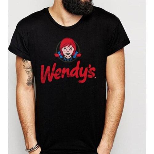 Wendys Fast Food Restaurant Logo MenS T Shirt Fast Food Logo MenS Restaurant Wendys