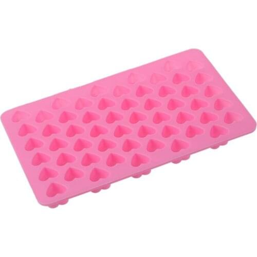 1PC Mini 55 Heart Silicone Mold For Candy Chocolate Cake Soap Mould Baking Tool-ABUX