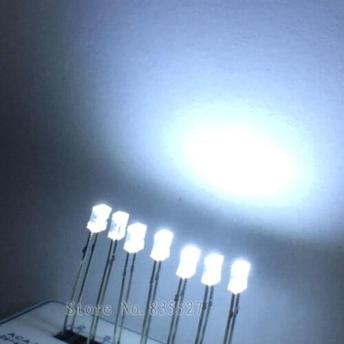 1000PCS/LOT Square LED super bright white light emitting diode 2 * 3 * 4MM 1600-1800mcd