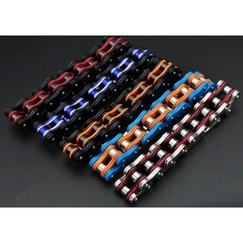 Punk Heavy Mens Women 316L Stainless Steel Bike Bracelets Hiphop Multicolor Motorcycle Biker Chain Bracelet Bicycle Jewelry 2021