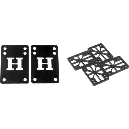 4Pcs 6mm Durable Skateboard Shock Pads Risers & 2Pcs Rubber Skateboard Longboard Riser Pad Shock Pads 1/8 3mm