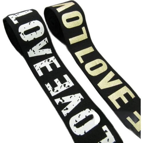 Accessories high quality stripes soft belt rubber band / thicken and soft can be attached to the elastic band / width of 3.8cm