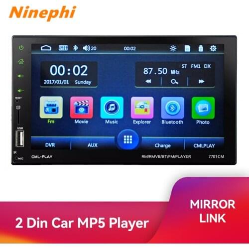 Car Radio 2 Din HD 7" Autoradio Multimedia Player 2DIN Touch Screen Auto audio Car Stereo MP5 Bluetooth USB TF FM Camera mp3