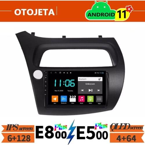 For Honda Civic Hatchback 2006 - 2011 Car Radio Stereo GPS Navigator Autoradio 2Din Android 10 Bluetooth Multimedia Player