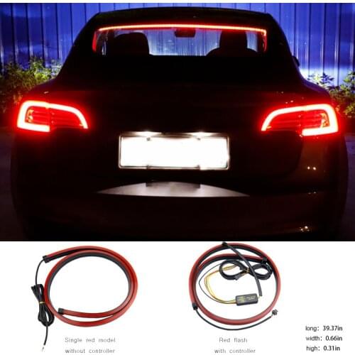 Car LED Strip Auto Tail Running Turn Signal Lamp Additional Stop Light Brake Dynamic Streamer Float Accessory Car Accessories