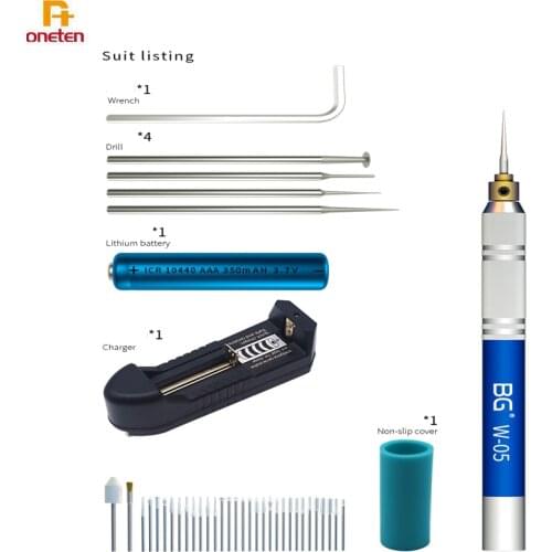 BG W-05 Grind Pen Small Electric Grinding Carving Plotter Machine For iPhone 11promax Xsmax 8P 6SP PCB Motherboard CNC Board