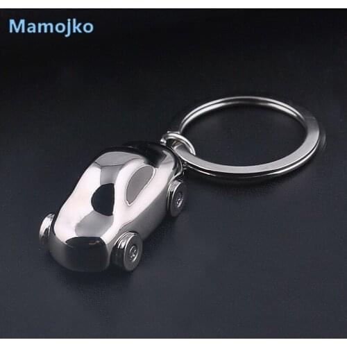 Mamojko Cute Cartoon Small Cars Pendant Key Chain Fashion Car Key Ring New Design Handbag Key Holder For Women Men Gifts