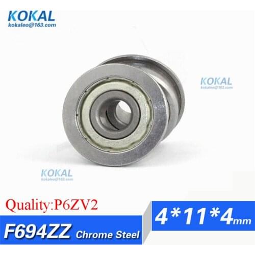 [CF694ZZ-P6] 10pcs chrome steel Gcr15 flange bushing high quality ABEC-7 micro ball bearing F694zz F694-zz F694 4*11*4*12.5*1mm