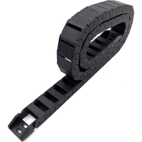 1 Meter 10x20mm Drag Chain Wire Carrier Cable Semi-enclosed No-opening Towline With End Connectors Transmission Free Shipping