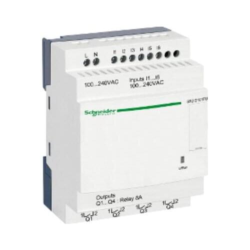 SR2D101FU Compact smart relay, Zelio Logic, 10 I/O, 100...240 V AC, no clock, no display