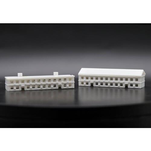 Factory house construction White Apartment Toy ABS Miniature Landscape DIY Sand Table Landscape