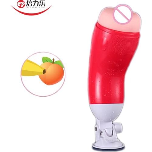 Male Masturbator Cup Soft Pussy Aircraft Cup Realistic Vagina Penis Blowjob Adult Orgasm Sex Toys for Men Gays With Suction Cup