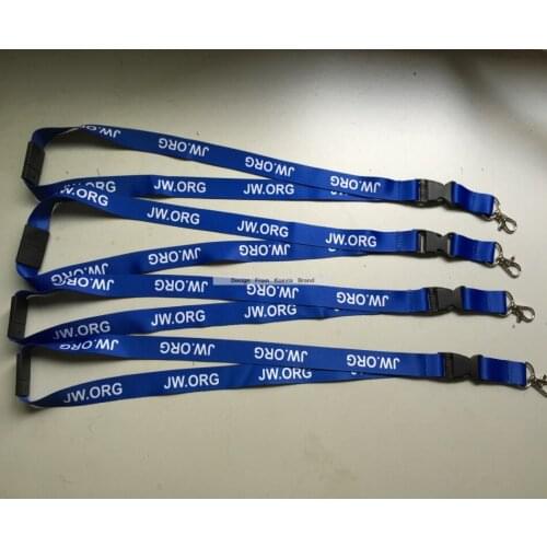 New Arrive custom dark blue flat lanyard with white logo silk screen printed 20mmx90cm neck lanyard lobster hook cheap strap