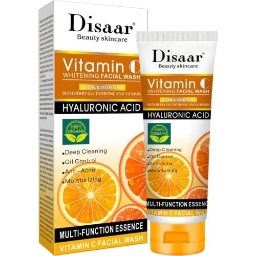 Disaar Natural VC Nourishing Repair Facial Cleanser Skin Care Whitening Moisturizing Face Washing Deep Cleaning 100ml
