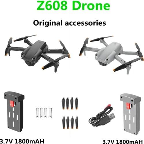 Z608 Drone Original Accessories Battery 3.7V 1800mAh Propeller Maple Leaf Use For Z608 Drones Spare Parts