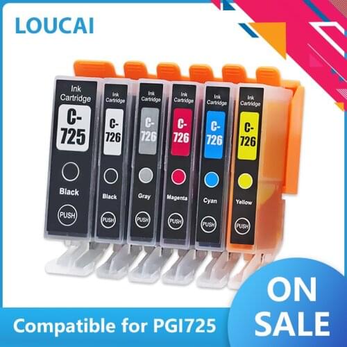 PGI725 CLI726 ink cartridges For canon IP4870 IP4970 IX6560 MG5170 MG5270 MG5370 MG6170 MG6270 printer