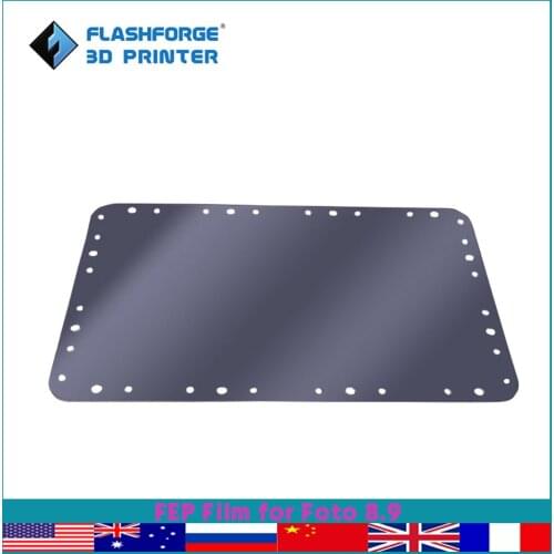 Flashforge 10pcs FEP Film for Foto 8.9 LCD Printer Replacement Parts 3d Printer Accessories UV Light Transmission Sheet