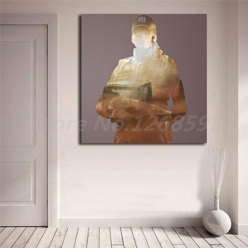 Rainbow Six Siege Girl Soldier Wallpaper Wall Art Canvas Posters Prints Painting Wall Pictures For Office Living Room Home Decor