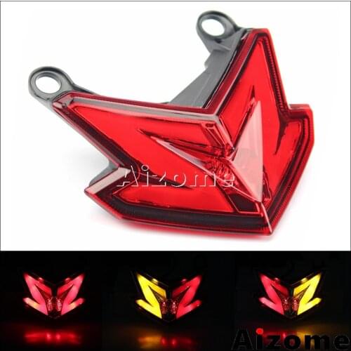 Motorcycle LED Integrated Tail Light Taillight Red Stop Rear Lamp Turn Signals Light For Kawasaki Z800 Ninja ZX6R 636 2013 2014