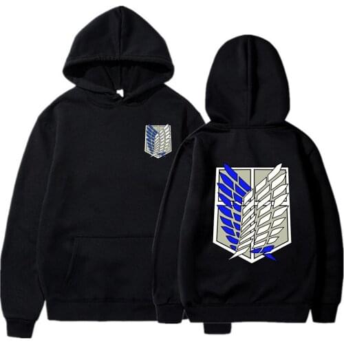 Attack on Titan Men Female Hoodies Autumn Casual Pullover Hoodie Fashion Sweatshirts Japan Anime Hip Hop Sweatshirt Clothes