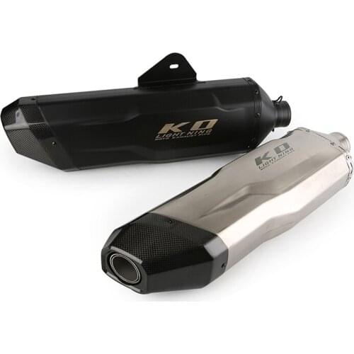 Universal 38-51mm Exhaust Pipe Motorcycle 540mm Mufflers with Removable DB Killer Escape Carbon Fiber Tips for R1250 Z800 ZX10R