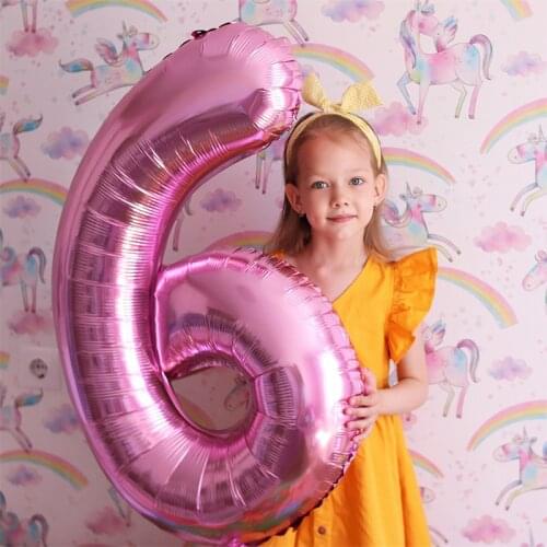40inch Big Size Gold Silver Foil Number Balloons Digit Figure Balloons Birthday Wedding Party Valentines Day Air Globos Kids Toy