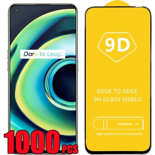 1000pcs 9D Tempered Glass Full Glue Cover Film Screen Protector For OPPO Reno 6 6Z 5 Lite 5A 5F 5K 5Z Realme V11 V13 V15 V25 K9