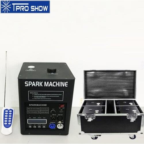 2019 Cold Spark Fireworks Machine Dmx Remote Sparkler Fountain 500W Smokeless Sparkular For Indoor Wedding Ti Powder Flycase Opt