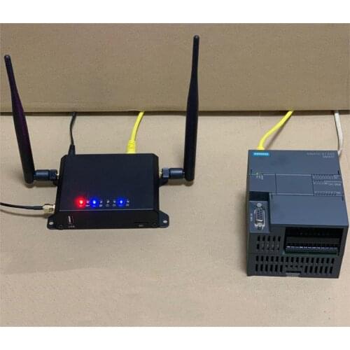 4 Ports Ethernet/4G Gateway Module for Remote PLC HMI Siemens mitsubishi schneider AB Delta Xinje Omron, LAN WAN USB Router