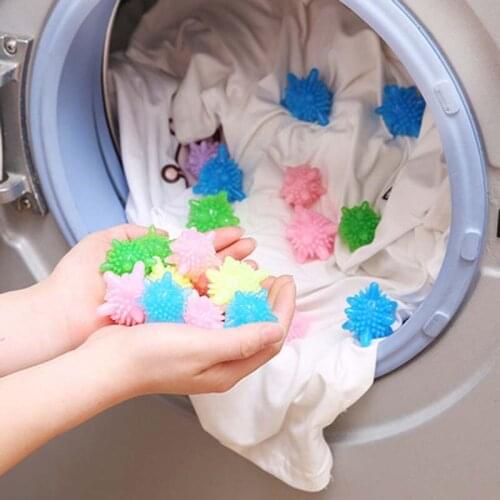 5pcs/lot Magic Laundry Ball for Household Cleaning Washing Machine Clothes Softener Starfish Shape PVC Solid Cleaning Balls