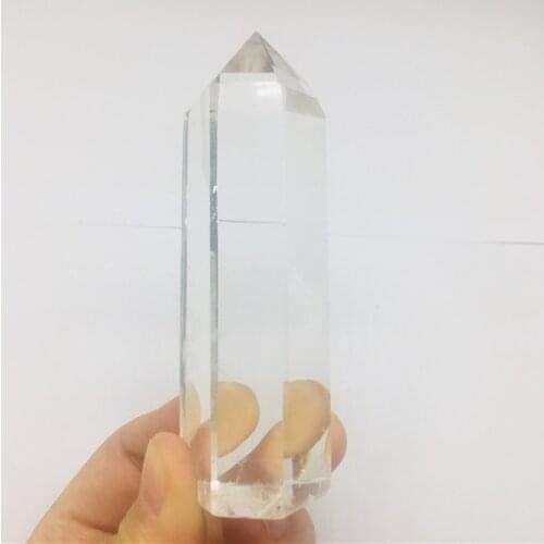 7-8cm Natural white crystal crystal rod point healing 1pc