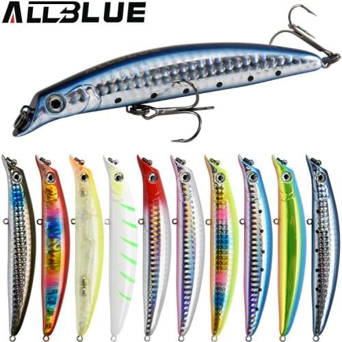 ALLBLUE CAPTOR 105F Fishing Lure 105mm 13g Floating Wobbler Long Casting Minnow Depth 0.5-0.8m Bass Pike Artificial Bait Tackle