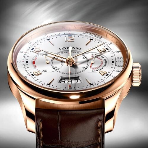 Switzerland LOBINNI Men Watches Luxury Brand Watch Men Sapphire relogio Japan 9122 Miyota Automatic Mechanical Movement L16013