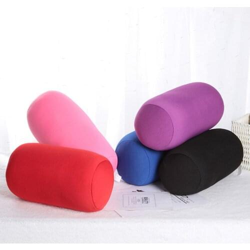 Long Pillow Inner Round Body Cushion Foam Filling Cervical Bolster Office Mini Nap Pillows Travel Roll Pillow Bed Decoration