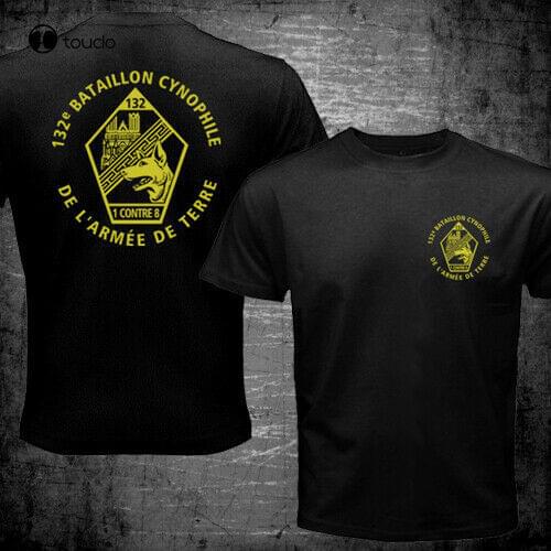 Rare French Army Dog K-9 132È Bataillon Cynophile L'Armée De Terre Bcat T-Shirt