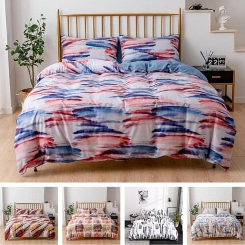 Fashion 2 or 3pcs Bedding Set Chinese Ink Painting Duvet Cover Sets 1 Quilt Cover + 1/2 Pillowcases Single Twin Full Queen King