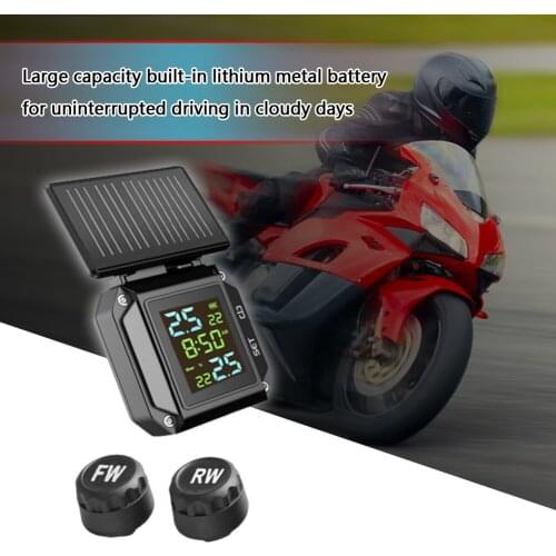Motorcycle Tire Pressure Monitor USB Dual Power Supply High Volume Alarm Sound Wireless Monitor Motorcycle Appliances