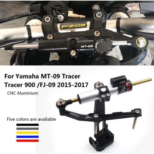 MT 09 TRACER CNC Motorcycle Steering Stabilize Damper Bracket Mount For Yamaha MT-09 Tracer 900 FJ-09 2015 2016 2017