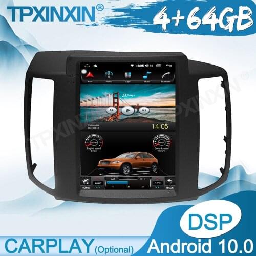 Wireless Carplay 4G+64G Android 10 For Nissan Simma Unit Multimedia Player Auto Radio Tape Recorder GPS Navigation DSP IPS