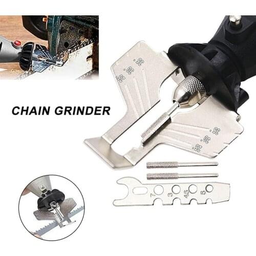 Chainsaw Sharpening Kit Electric Grinder Sharpening Polishing Attachment Set Saw Chains Tool Chainsaw Sharpener