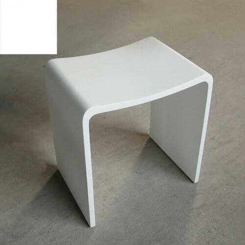 New Design Black Artificial Stone Shop Shower Sanitary Ware Bathroom Vanity Counter Bar Stool