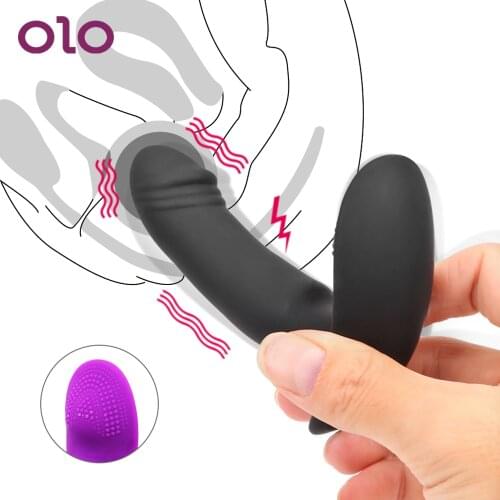 OLO G Spot Vaginal massage Wearable Dildo Vibrator Anal Vibrator Clitoris Stimulator Sex Toys for Woman Female Masturbation