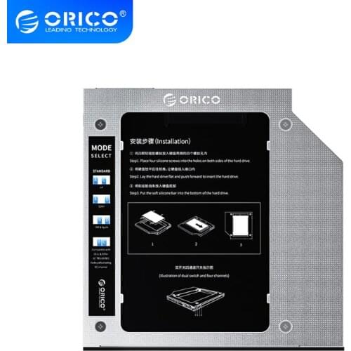 ORICO 2.5 inch hdd Cage SSD Disk Caddy Hard Disk Aluminum Support 2TB Hard Disk Drive Box Enclosure with 6Gbps HDD Case Bay