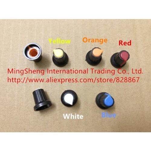 Original new 100% potentiometer knob switch cap (peachheart button colors) diameter 6mm diameter 15MM* high 17MM (SWITCH)
