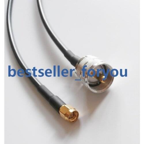 SMA Male to PL259 UHF Male RF Straight Pigtail RG58 Coax Cable 20cm