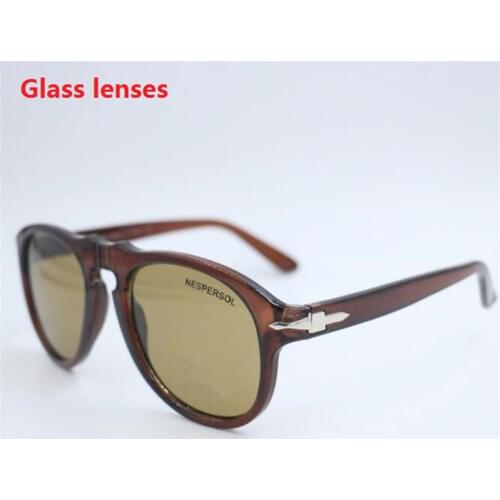 KAPELUS Brand sunglasses 2020 new brown sunglasses Dark green glass lens sunglasses UV protection 400 sunglasses