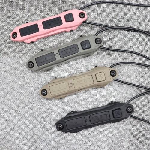 Tactical Augmented three Dual Function Tape Switch for M300 M600 Flashlight & PEQ DBAL 2.5 3.5mm hunting Accessories
