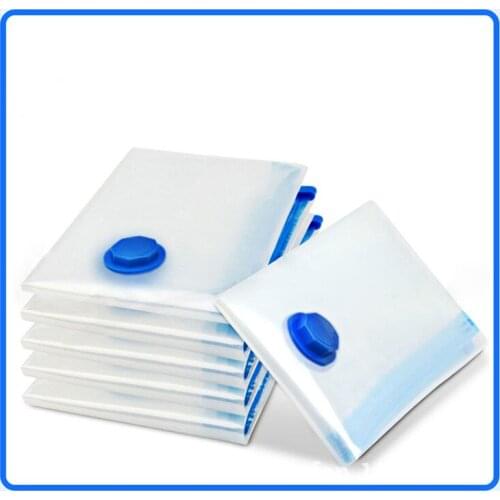 Vacuum Bags for Clothes Storage Home Organizer Transparent Border Foldable Clothes Organizer Seal Compressed Travel Saving Bags