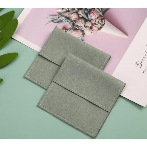 High Quality Microfiber Velvet Pouches Chic Jewelry Storage for Wedding Ring Earrings Necklace Christmas Presents packaging Bag